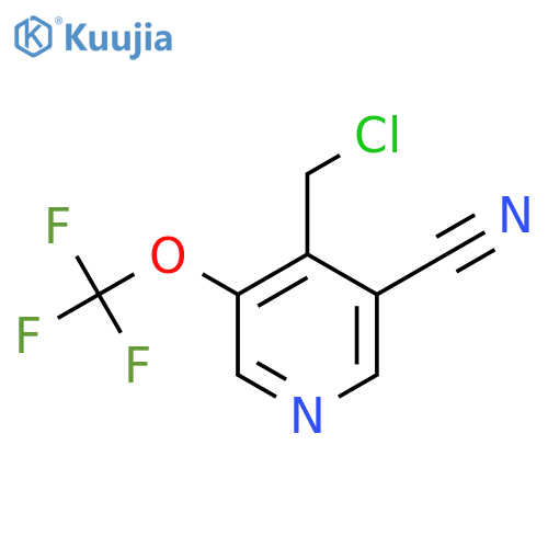 4-(Chloromethyl)-3-cyano-5-(trifluoromethoxy)pyridine structure