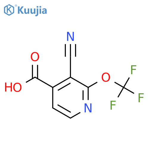 3-Cyano-2-(trifluoromethoxy)pyridine-4-carboxylic acid structure