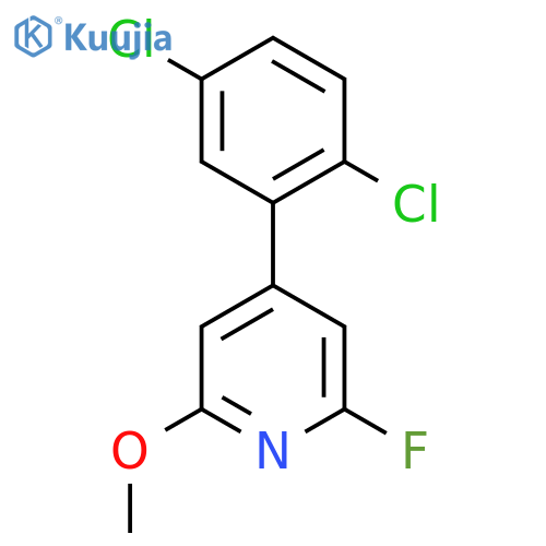 4-(2,5-Dichlorophenyl)-2-fluoro-6-methoxypyridine structure