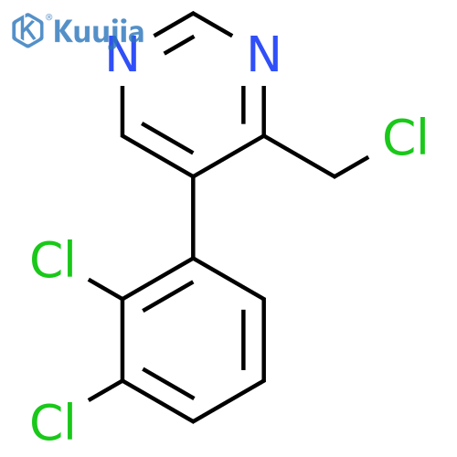 4-(Chloromethyl)-5-(2,3-dichlorophenyl)pyrimidine structure