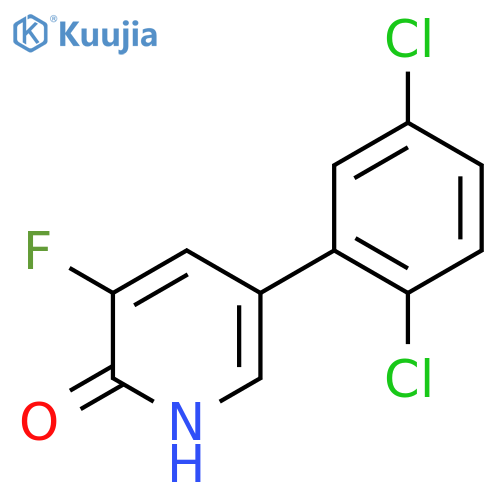 5-(2,5-Dichlorophenyl)-3-fluoro-2-hydroxypyridine structure