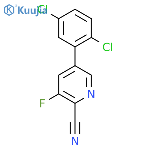 5-(2,5-Dichlorophenyl)-3-fluoropicolinonitrile structure