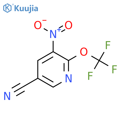 5-Cyano-3-nitro-2-(trifluoromethoxy)pyridine structure