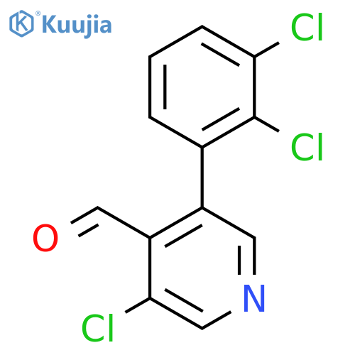 3-Chloro-5-(2,3-dichlorophenyl)isonicotinaldehyde structure