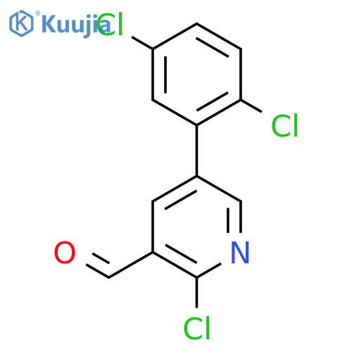 2-Chloro-5-(2,5-dichlorophenyl)nicotinaldehyde structure