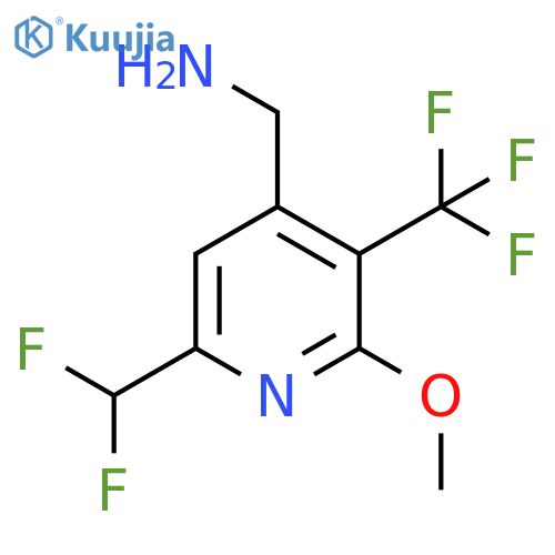 4-(Aminomethyl)-6-(difluoromethyl)-2-methoxy-3-(trifluoromethyl)pyridine structure