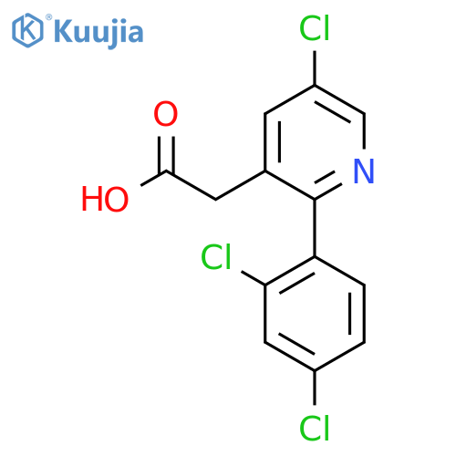 5-Chloro-2-(2,4-dichlorophenyl)pyridine-3-acetic acid structure