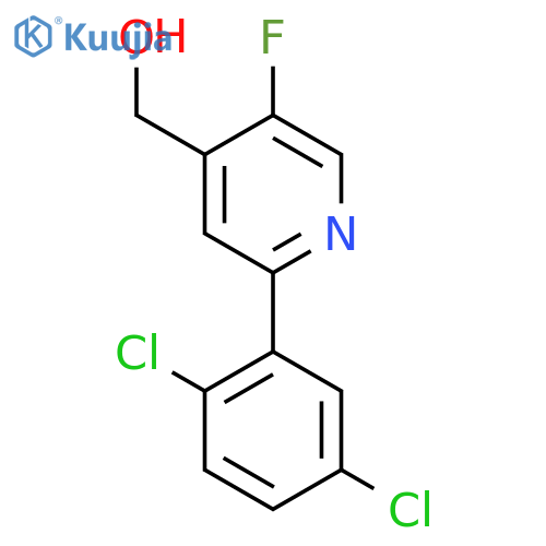 2-(2,5-Dichlorophenyl)-5-fluoropyridine-4-methanol structure