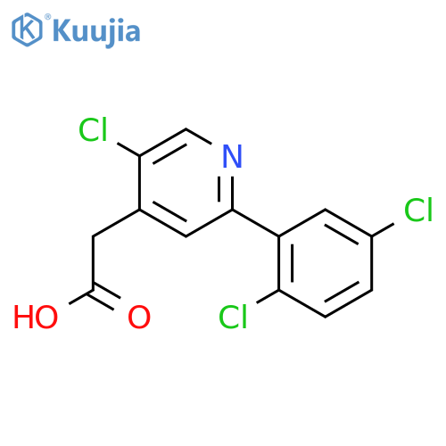 5-Chloro-2-(2,5-dichlorophenyl)pyridine-4-acetic acid structure
