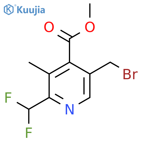 Methyl 5-(bromomethyl)-2-(difluoromethyl)-3-methylpyridine-4-carboxylate structure
