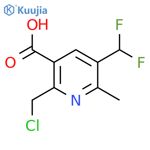 2-(Chloromethyl)-5-(difluoromethyl)-6-methylpyridine-3-carboxylic acid structure