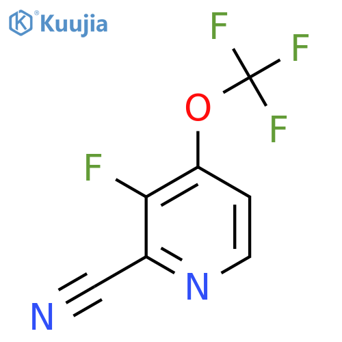 2-Cyano-3-fluoro-4-(trifluoromethoxy)pyridine structure
