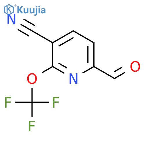 3-Cyano-2-(trifluoromethoxy)pyridine-6-carboxaldehyde structure