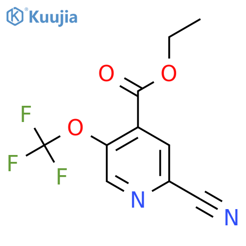 Ethyl 2-cyano-5-(trifluoromethoxy)pyridine-4-carboxylate structure
