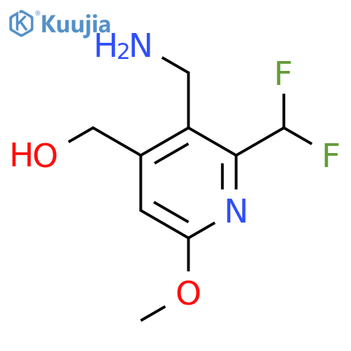 3-(Aminomethyl)-2-(difluoromethyl)-6-methoxypyridine-4-methanol structure