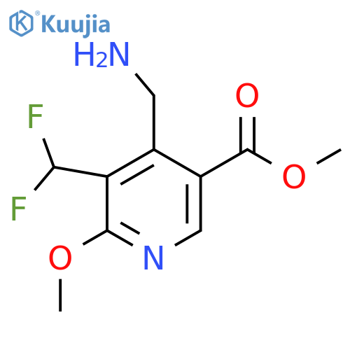 Methyl 4-(aminomethyl)-3-(difluoromethyl)-2-methoxypyridine-5-carboxylate structure
