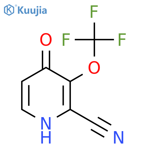 2-Cyano-4-hydroxy-3-(trifluoromethoxy)pyridine structure