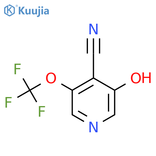 4-Cyano-3-hydroxy-5-(trifluoromethoxy)pyridine structure