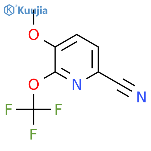 6-Cyano-3-methoxy-2-(trifluoromethoxy)pyridine structure