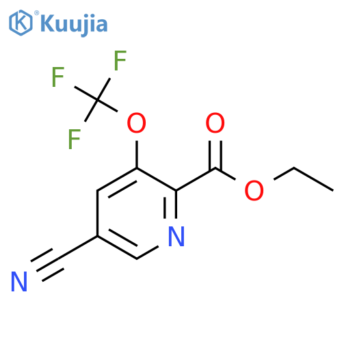 Ethyl 5-cyano-3-(trifluoromethoxy)pyridine-2-carboxylate structure