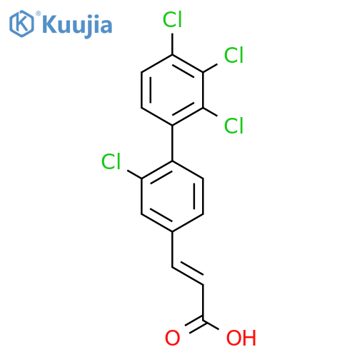 2,2',3',4'-Tetrachlorobiphenyl-4-acrylic acid structure