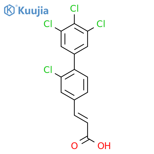 2,3',4',5'-Tetrachlorobiphenyl-4-acrylic acid structure