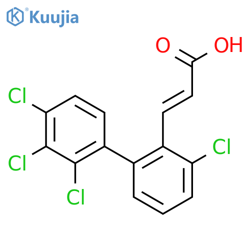 3,2',3',4'-Tetrachlorobiphenyl-2-acrylic acid structure