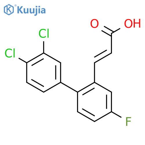 3-(3',4'-Dichloro-4-fluoro-biphenyl-2-yl)-acrylic acid structure