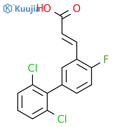 3-(2',6'-Dichloro-4-fluoro-biphenyl-3-yl)-acrylic acid structure