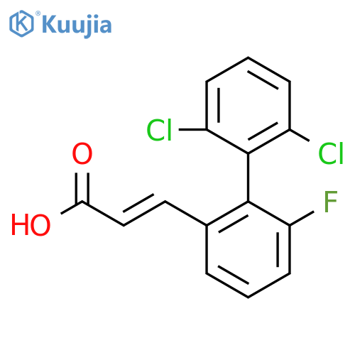 3-(2',6'-Dichloro-6-fluoro-biphenyl-2-yl)-acrylic acid structure