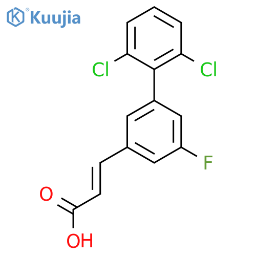 3-(2',6'-Dichloro-5-fluoro-biphenyl-3-yl)-acrylic acid structure