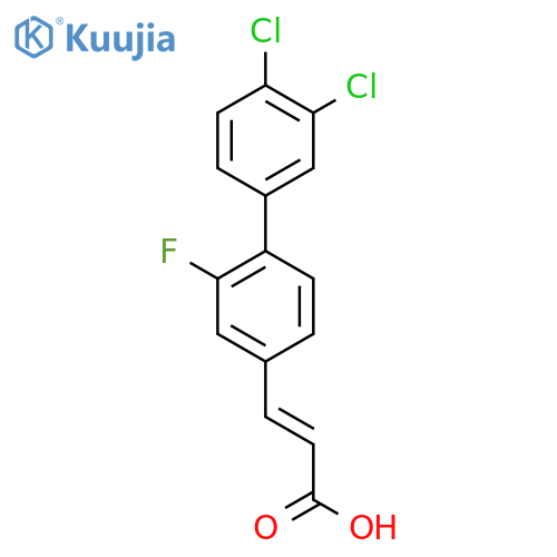3-(3',4'-Dichloro-2-fluoro-biphenyl-4-yl)-acrylic acid structure