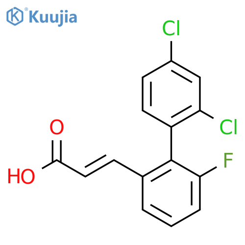 3-(2',4'-Dichloro-6-fluoro-biphenyl-2-yl)-acrylic acid structure