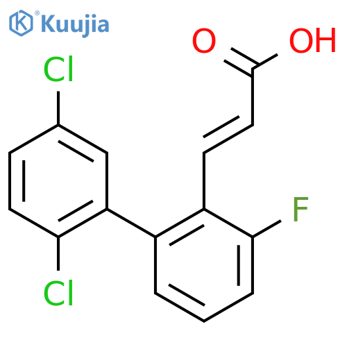 3-(2',5'-Dichloro-3-fluoro-biphenyl-2-yl)-acrylic acid structure