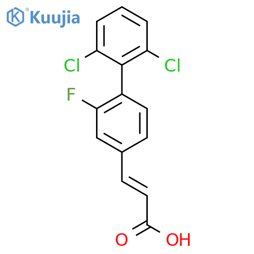 3-(2',6'-Dichloro-2-fluoro-biphenyl-4-yl)-acrylic acid structure