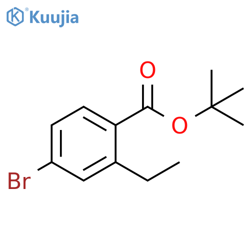 4-Bromo-2-ethyl-benzoic acid tert-butyl ester structure