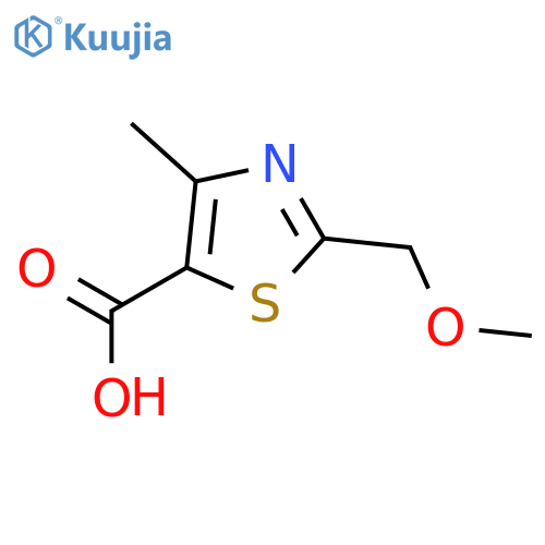2-(Methoxymethyl)-4-methyl-1,3-thiazole-5-carboxylic acid structure