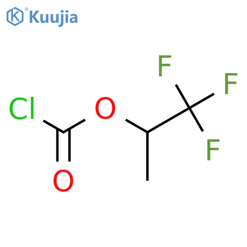1,1,1-trifluoropropan-2-yl chloroformate structure