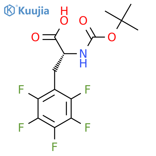 Boc-D-pentafluorophenylalanine structure
