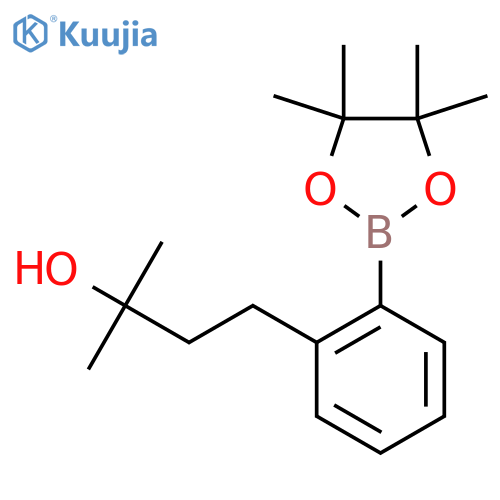 2-Methyl-4-(2-(4,4,5,5-tetramethyl-1,3,2-dioxaborolan-2-yl)phenyl)butan-2-ol structure