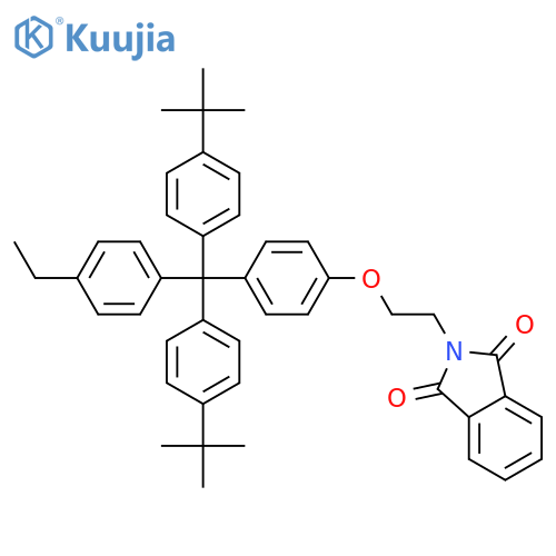 1H-Isoindole-1,3(2H)-dione, 2-[2-[4-[bis[4-(1,1-dimethylethyl)phenyl](4-ethylphenyl)methyl]phenoxy]ethyl]- structure