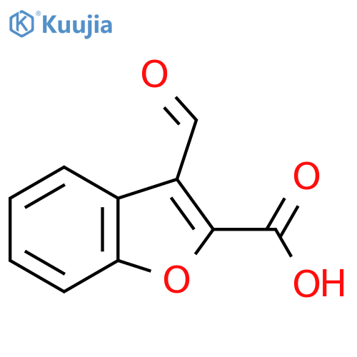 3-Formyl-1-benzofuran-2-carboxylic acid structure