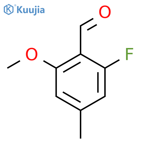 2-Fluoro-6-methoxy-4-methylbenzaldehyde structure