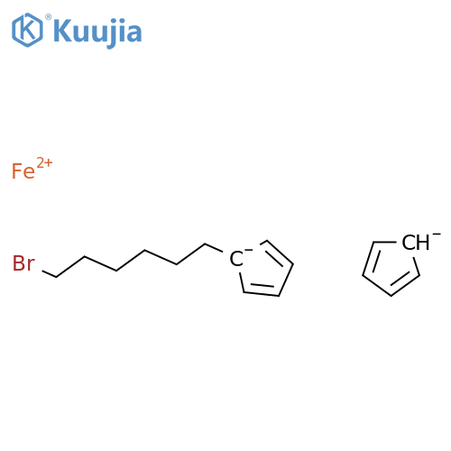 (6-bromohexyl)ferrocene structure