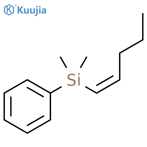 Silane, dimethyl(1Z)-1-pentenylphenyl- structure