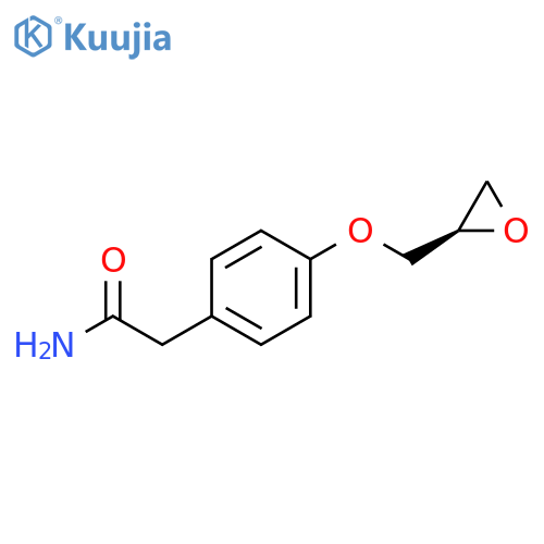 (R)-2-(4-(oxiran-2-ylmethoxy)phenyl)acetamide structure