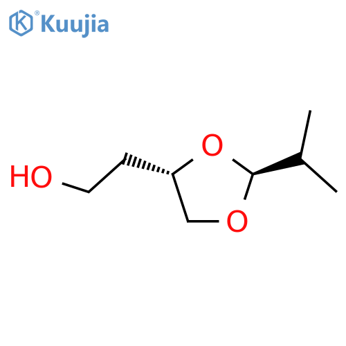 1,3-Dioxolane-4-ethanol,2-(1-methylethyl)-,trans-(9CI) structure