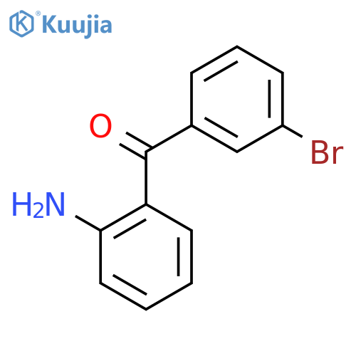(2-Aminophenyl)(3-bromophenyl)methanone structure