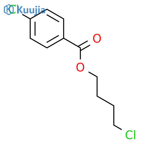 Benzoic acid, 4-chloro-, 4-chlorobutyl ester structure