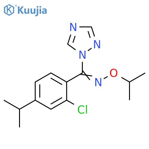 1H-1,2,4-Triazole,1-[[2-chloro-4-(1-methylethyl)phenyl][(1-methylethoxy)imino]methyl]- structure